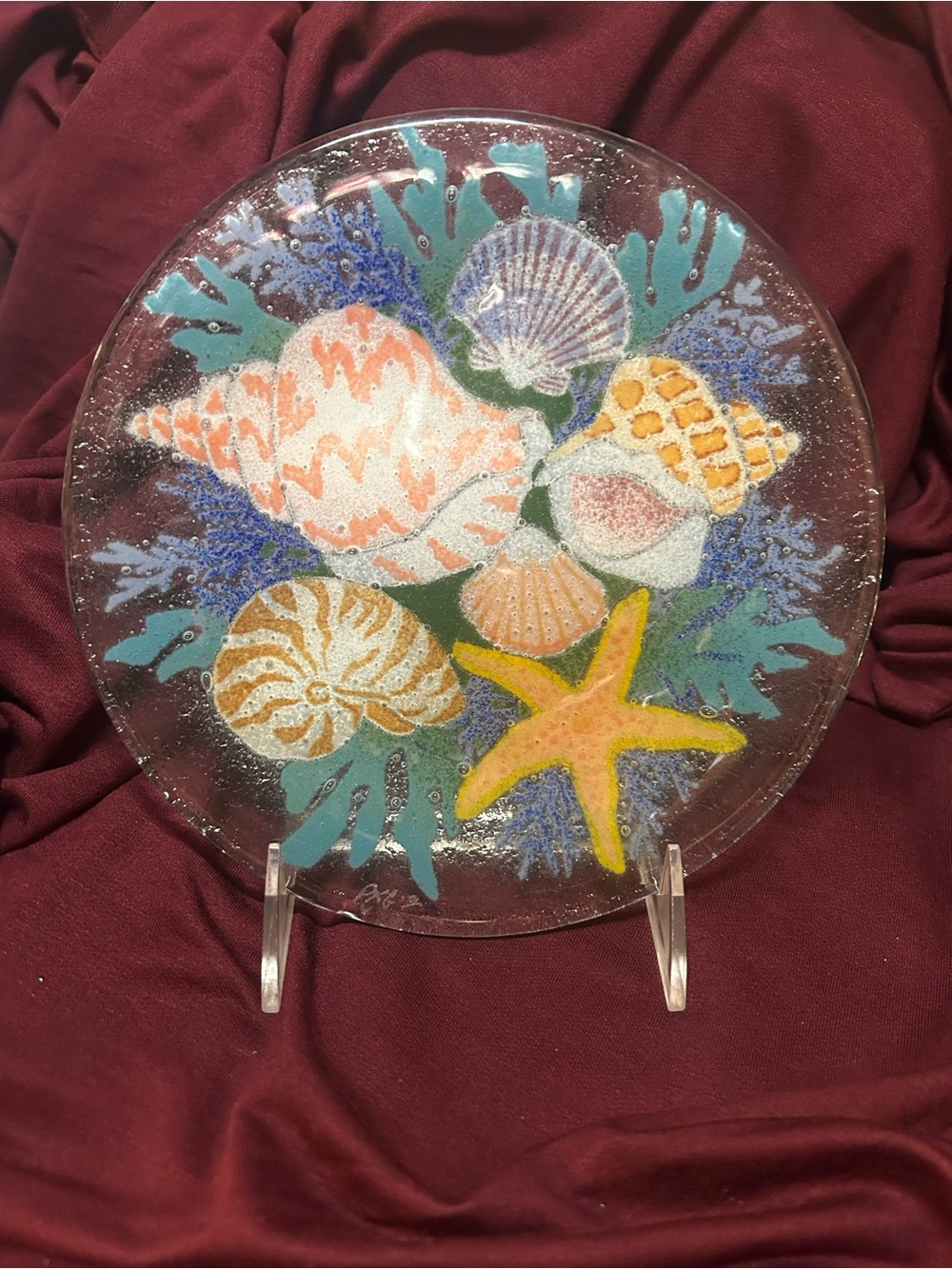Peggy Karr Sea Shell Plate